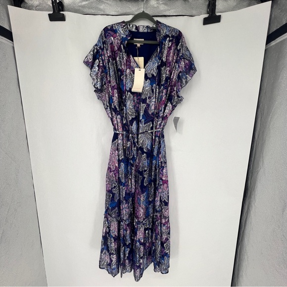 NWT Ciebon Elegant Dress in Blue and Purple - Picture 3 of 15